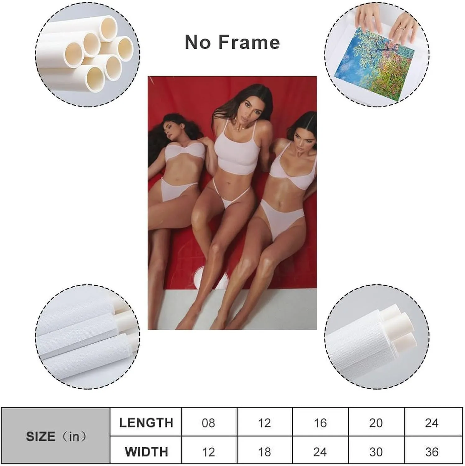 Kim-Kardashian Sexy Bikini Poster (8) Canvas Art Poster And Wall Art Picture Print Modern Family Bedroom Decor Posters 12x18inch(30x45cm)