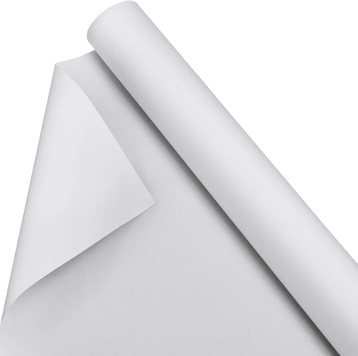 Kinlop 36 Inch x 10 Feet Double Primed Cotton Canvas White Canvas Roll for Oil and Acrylic Paint