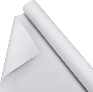 Kinlop 36 Inch x 10 Feet Double Primed Cotton Canvas White Canvas Roll for Oil and Acrylic Paint