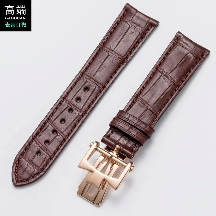 KLVN For Vacheron Constantin Strap Leather Men's Women's Original VC Inheritance Art Master Wu Lu Crocodile Leather Watch Strap