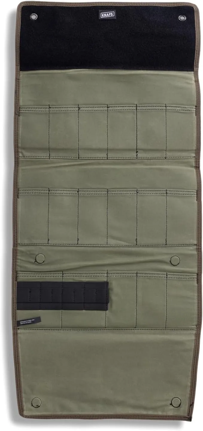 Knafs - Burrito Grande Knife Storage Roll - Large Hanging Expandable Bag with Straps (OD Green)