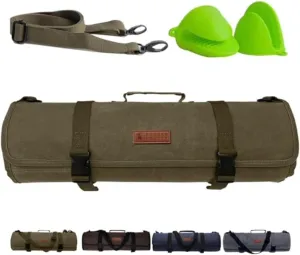 Knife Roll Bag (Army Green)