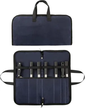 Knife Roll,Knife Bag with 7 Slots,Heavy Duty Waxed Canvas knife Case,Portable Chef Knife Roll Bag For Kitchen Cooking.Cutlery Knives Holders Protectors,Chef Knife Carrying Case For Travel & Camping