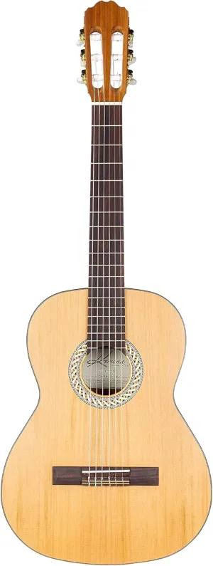 Kremona Soloist S58C OP 3/4 Size Beginner Classical Guitar – Solid Cedar Top – Handmade in Europe – Nylon Strings – Padded Gig Bag Included