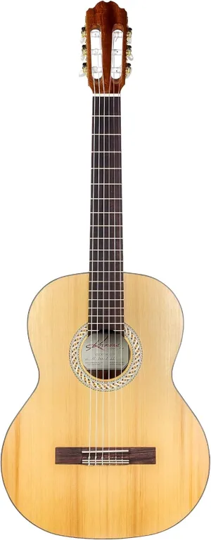 Kremona Soloist S62C OP 7/8 Size Beginner Classical Guitar – Solid Cedar Top – Handmade in Europe – Nylon Strings – Padded Gig Bag Included