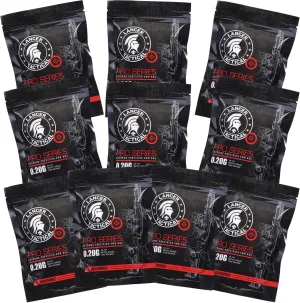 Lancer Tactical Airsoft BBS - 6mm, 0.2g (10,000 Rounds) Competition Grade Airsoft BBS .2g 6mm Pistol Gun Sniper Rifle Ammo