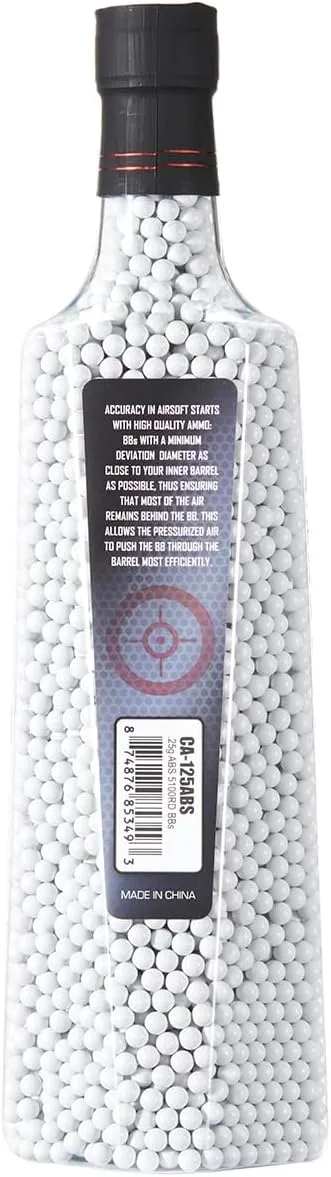 Lancer Tactical Airsoft BBS 6mm Pellets Premium Polished 6mm- 0.20g/0.25g - 5100 Count