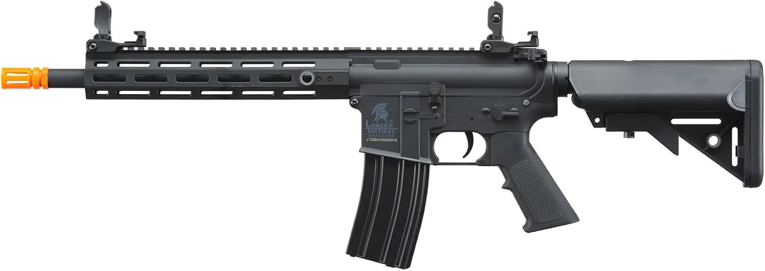 Lancer Tactical Gen 2 Hellion MLOK 10" Piactinny Polymer Airsoft M4 AEG- Full/Semi-Auto Airsoft Gun (Battery and Charger Included)