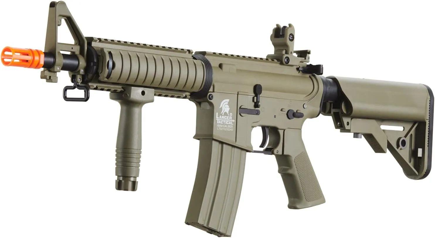 Lancer Tactical Gen 2 MK18 CQB Airsoft AEG Rifle with Red Dot Sight (Battery, Charger, Grip Included)
