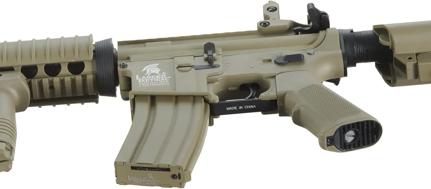 Lancer Tactical Gen 2 MK18 CQB Airsoft AEG Rifle with Red Dot Sight (Battery, Charger, Grip Included)