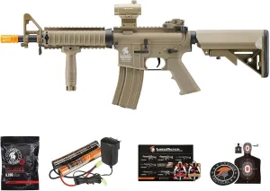 Lancer Tactical Gen 2 MK18 CQB Airsoft AEG Rifle with Red Dot Sight (Battery, Charger, Grip Included)