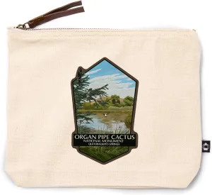 Lantern Press Organ Pipe Cactus National Monument, Arizona, 100% Cotton Zipper Pouch, Travel Accessory, Go Bag