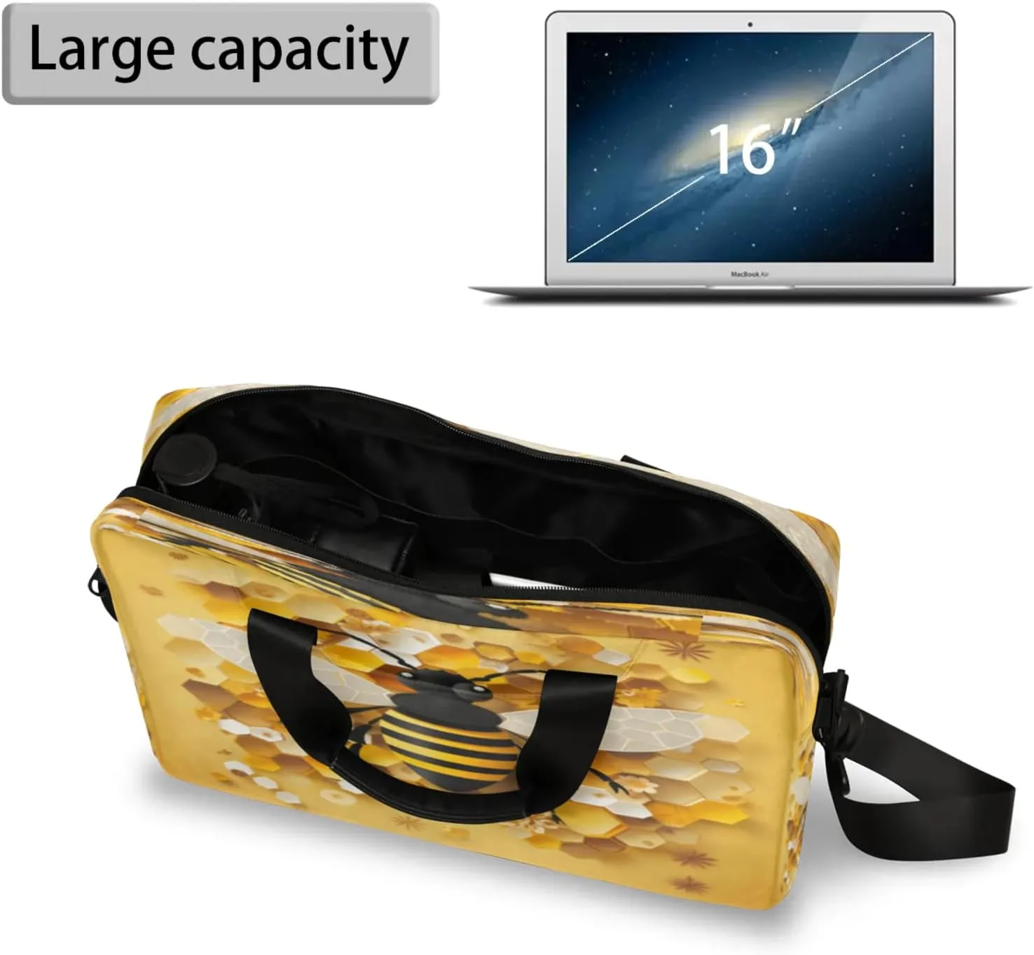 Laptop Carrying Case, Laptop and Tablet, Sleek Design, Water-Repellent Fabric, Business Casual, Casual Toploader