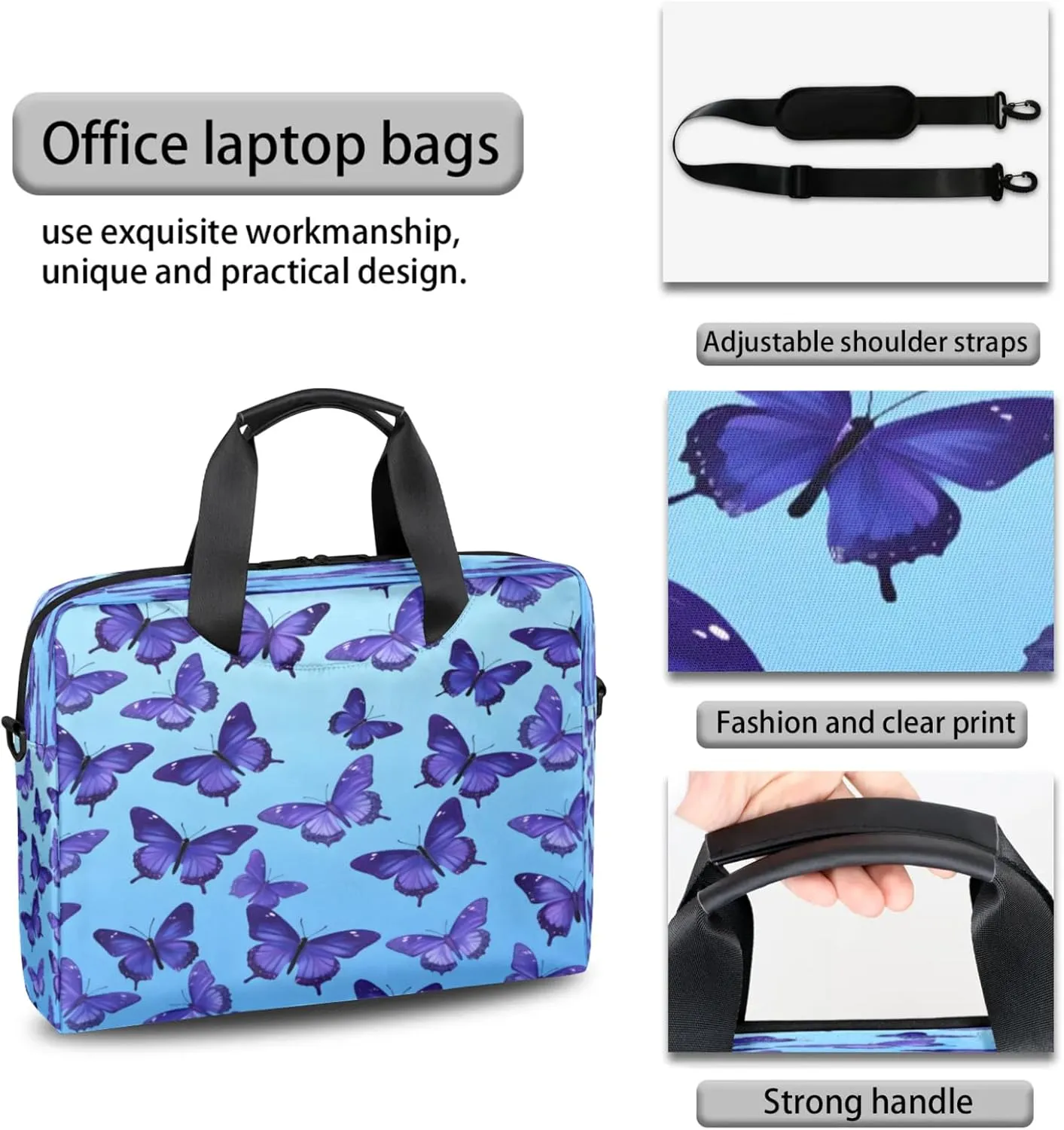 Laptop Carrying Case, Laptop and Tablet, Sleek Design, Water-Repellent Fabric, Business Casual, Casual Toploader