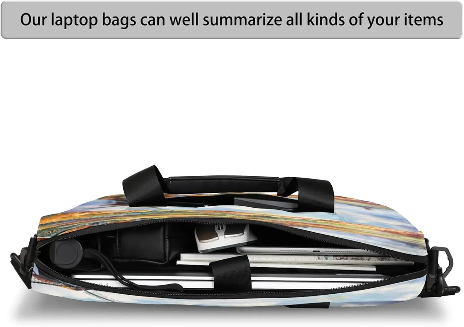 Laptop Carrying Case, Laptop and Tablet, Sleek Design, Water-Repellent Fabric, Business Casual, Casual Toploader