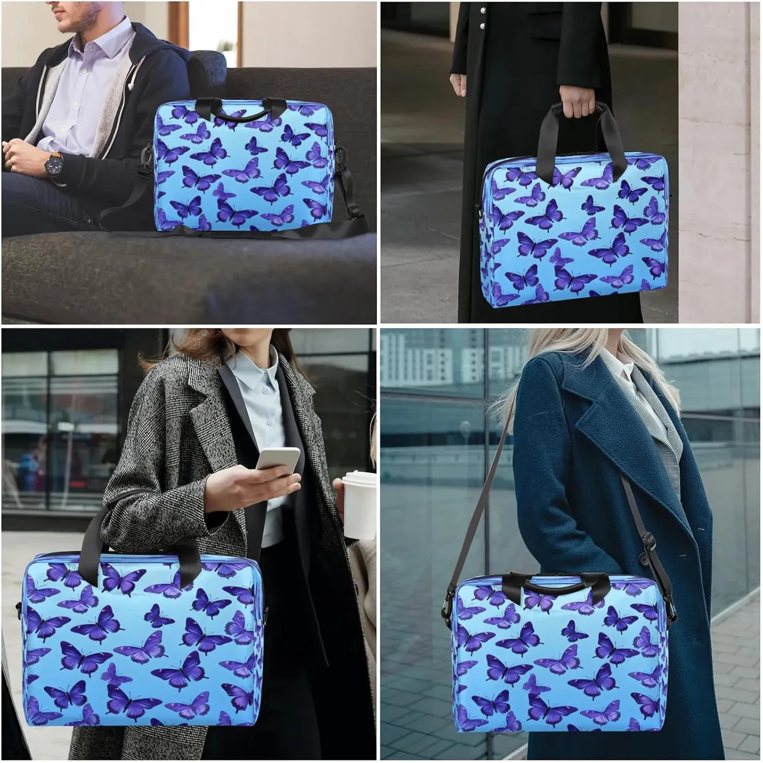 Laptop Carrying Case, Laptop and Tablet, Sleek Design, Water-Repellent Fabric, Business Casual, Casual Toploader