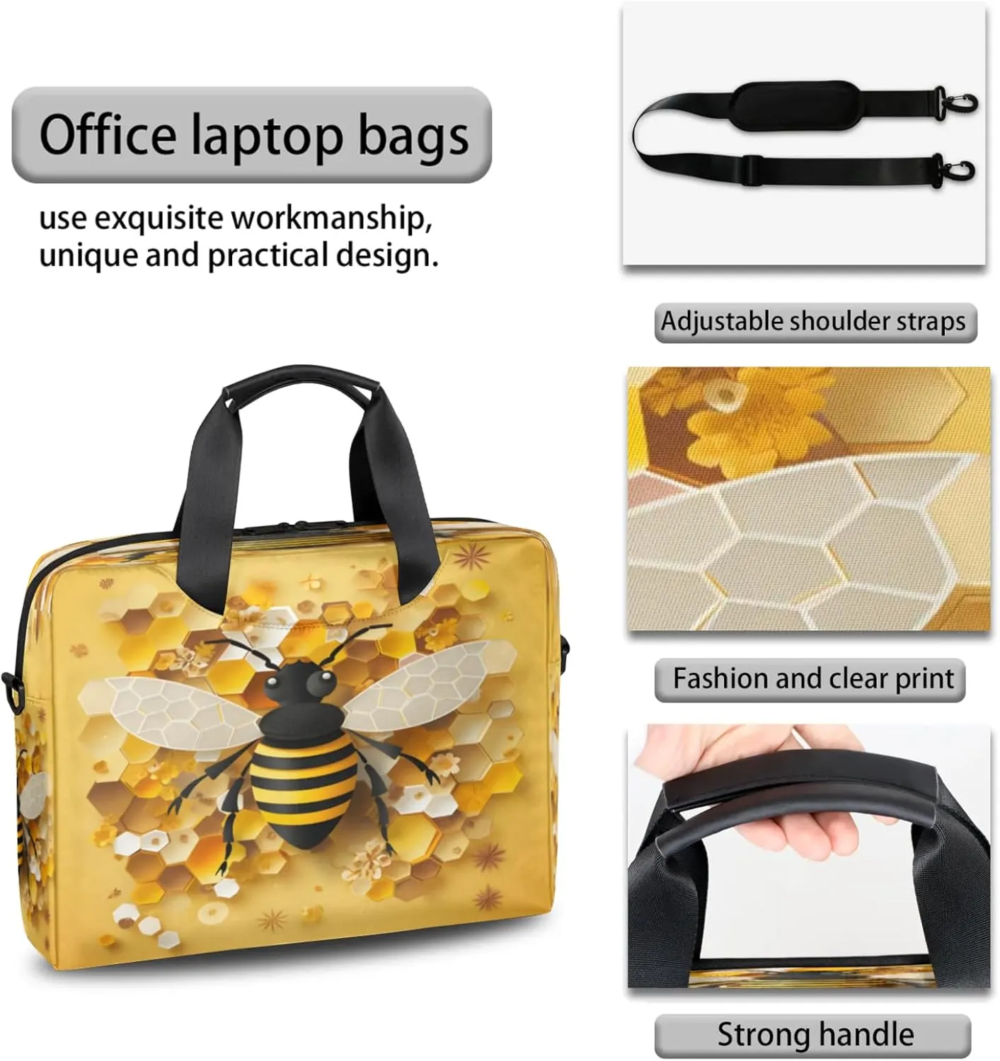 Laptop Carrying Case, Laptop and Tablet, Sleek Design, Water-Repellent Fabric, Business Casual, Casual Toploader