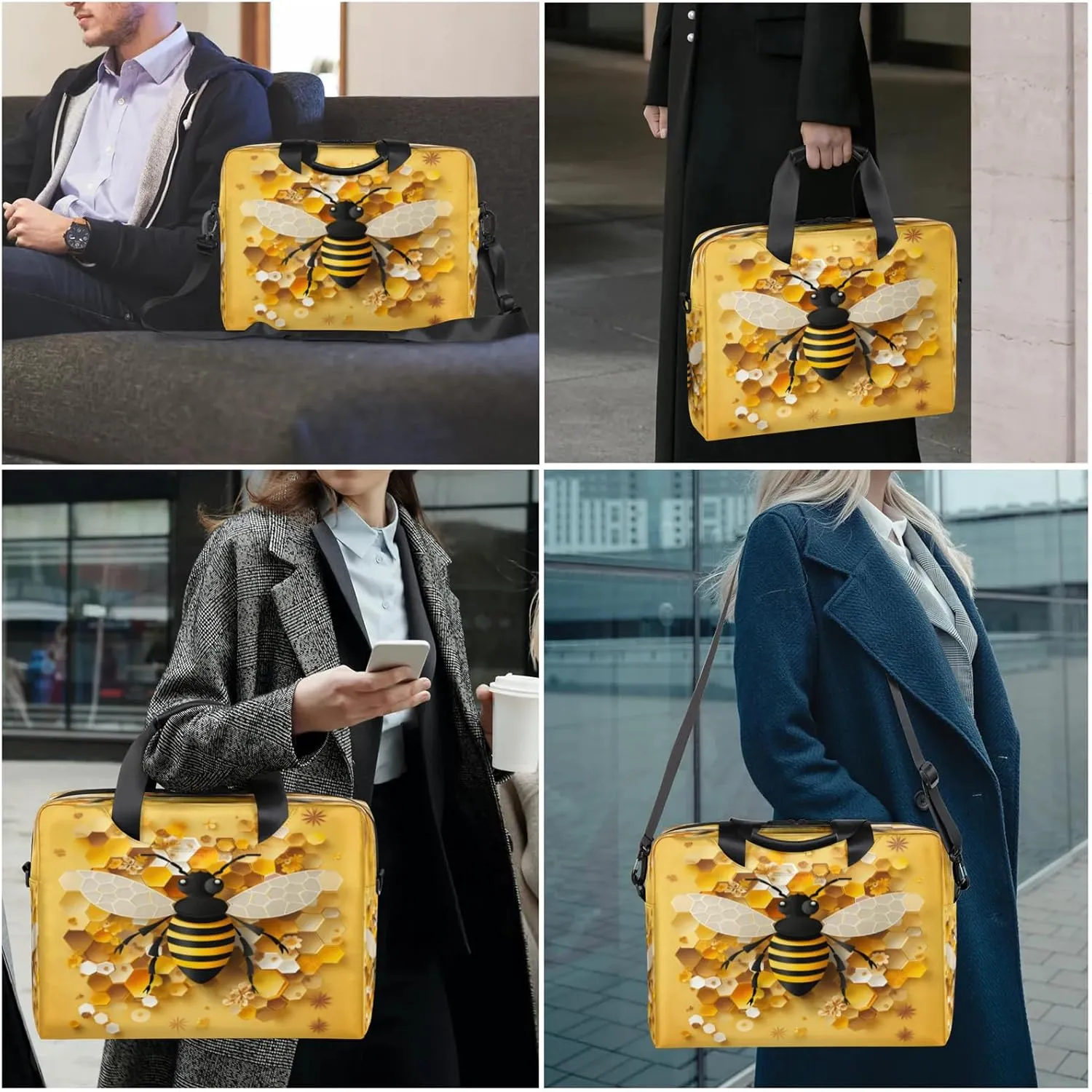 Laptop Carrying Case, Laptop and Tablet, Sleek Design, Water-Repellent Fabric, Business Casual, Casual Toploader