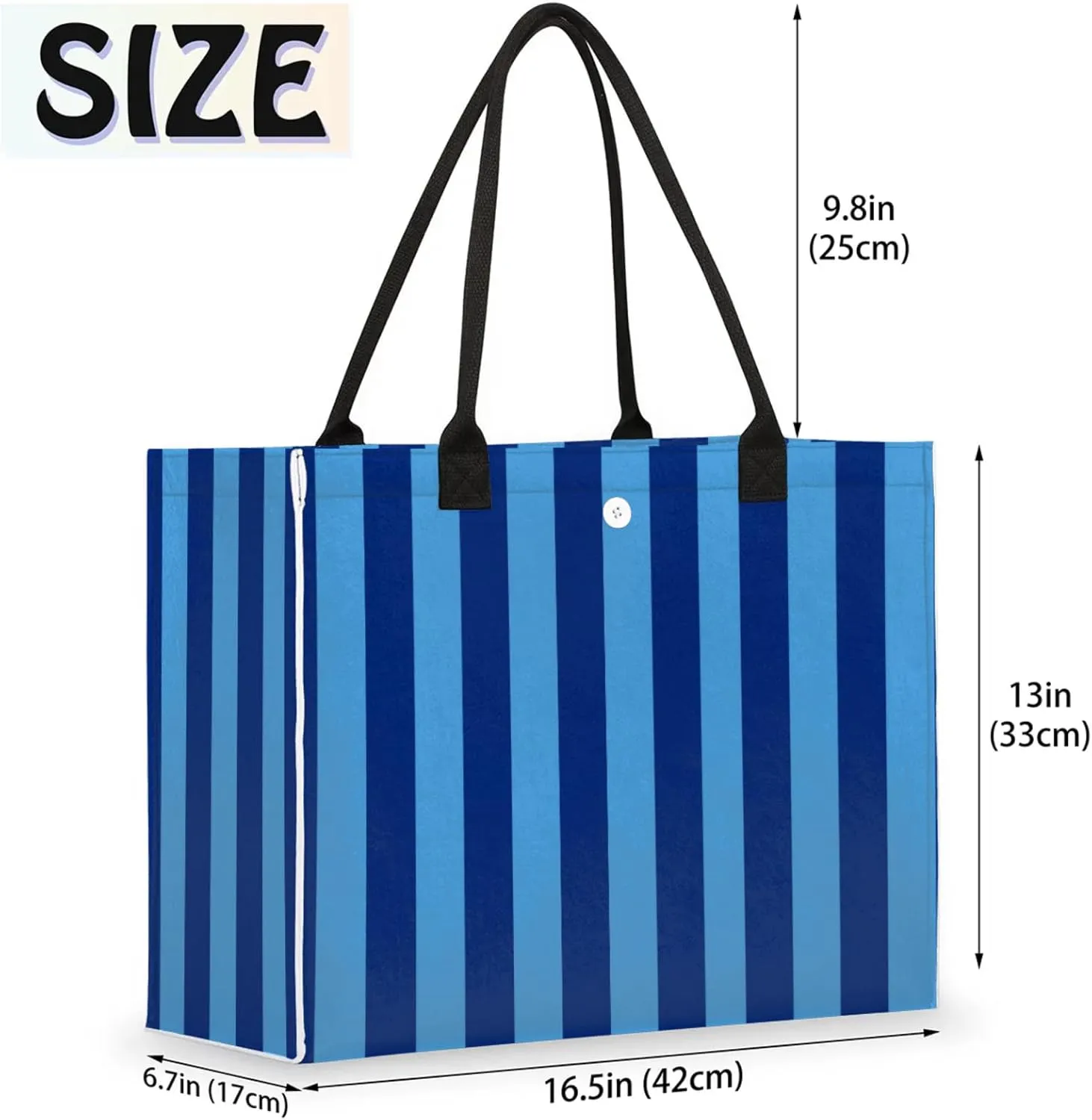 Large Beach Bag,Waterproof Sandproof Tote Bag with Pocket