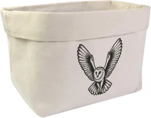 Large 'Flying Barn Owl' Canvas Organiser/Storage Bag (OR00033175)
