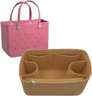 Lckaey Beach Bag Organizer for bogg bag accessories medium Storage bag divider insert 3018camel-M