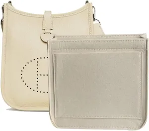 Lckaey Felt Organizer-for Hermes Evelyne III tpm pm gm Bag Insert Mini 16 29 33 Bag Purse Organizer Y003 Khaki-S