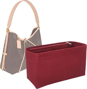 Lckaey Purse Insert for carryall organizer for purse bags women lcarryall tote golf cart parts bag on wheels travel