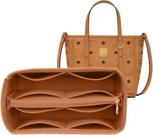 Lckaey purse insert for tote bag medium organizer tote organizer 3020Camel-L