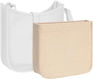 Lckaey Purse Insert Organizer for Evelyne 16 mini Bags TPM Insert- Handbag Organizer-1003Khaki-S