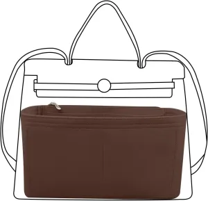 Lckaey Purse Organizer for Hermes Herbag 31 Insert Bag - Women's Felt Organizer Y093coffee-26.5