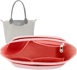Lckaey Purse Organizer for purse organizer insert for le pliage Y012-pink-M