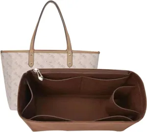 Lckaey Purse Organizer Insert for coach bag insert tote organizer purse small hand large1082brown side pull-S