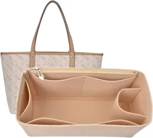 Lckaey Purse Organizer Insert for coach bag insert tote organizer purse small hand large1082Khaki Side Pull-S