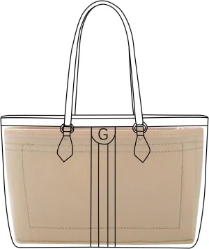 Lckaey tote bag organizer Insert for gucci ophidia Purse women large tote bag insert Y070Khaki-M pull