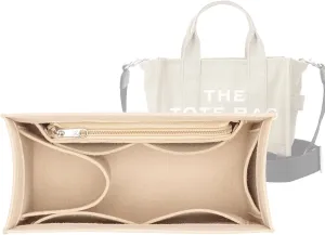 Lckaey tote bag organizer insert for marc jacobs organizer large tote bag organizer 2042beige-M