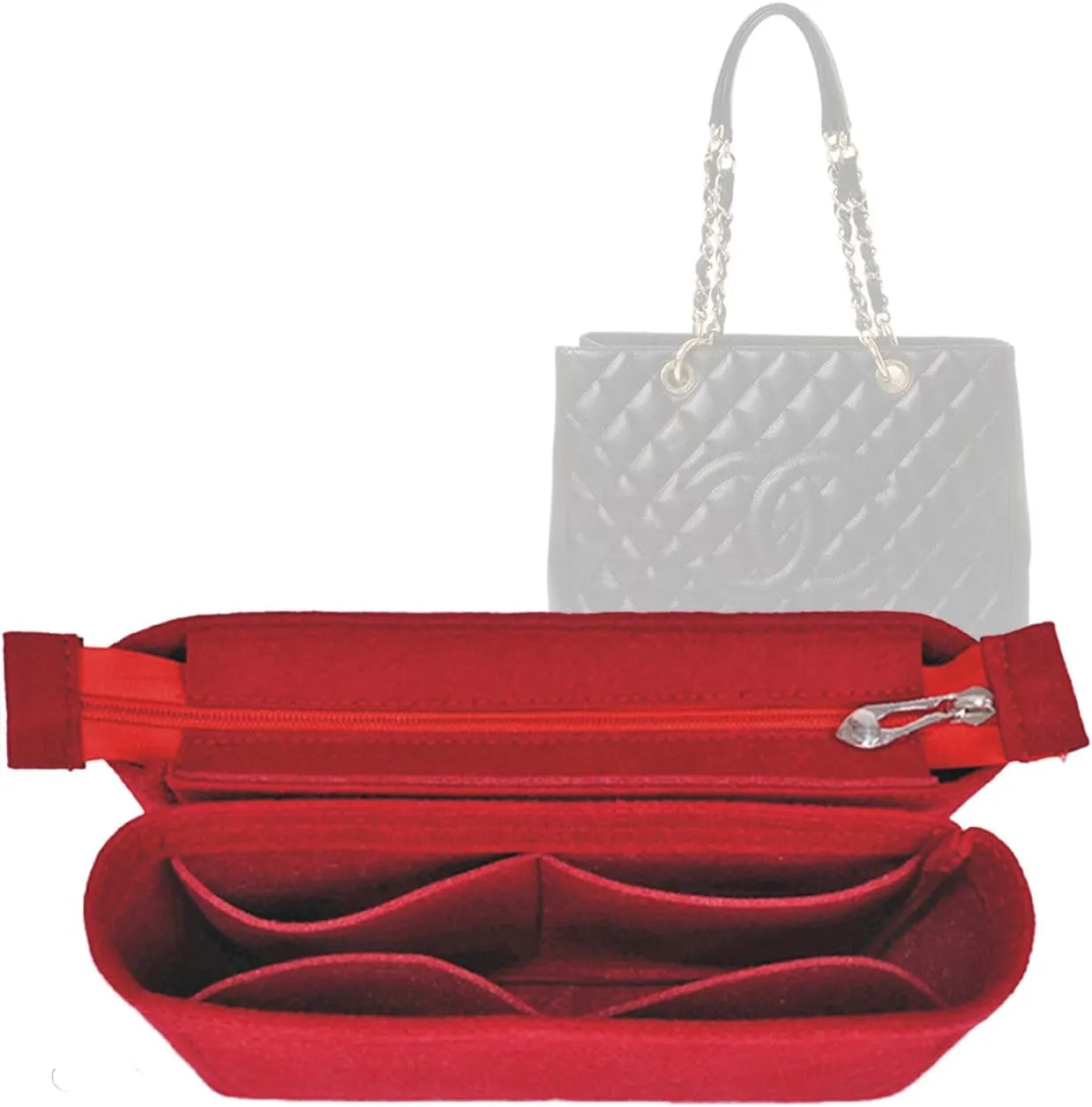 Lckaey tote bag organizer Purse Insert for CHANEL GST liner bag women large tote bag insert