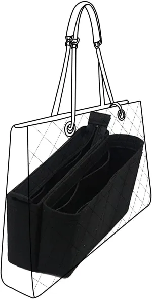 Lckaey tote bag organizer Purse Insert for CHANEL GST liner bag women large tote bag insert