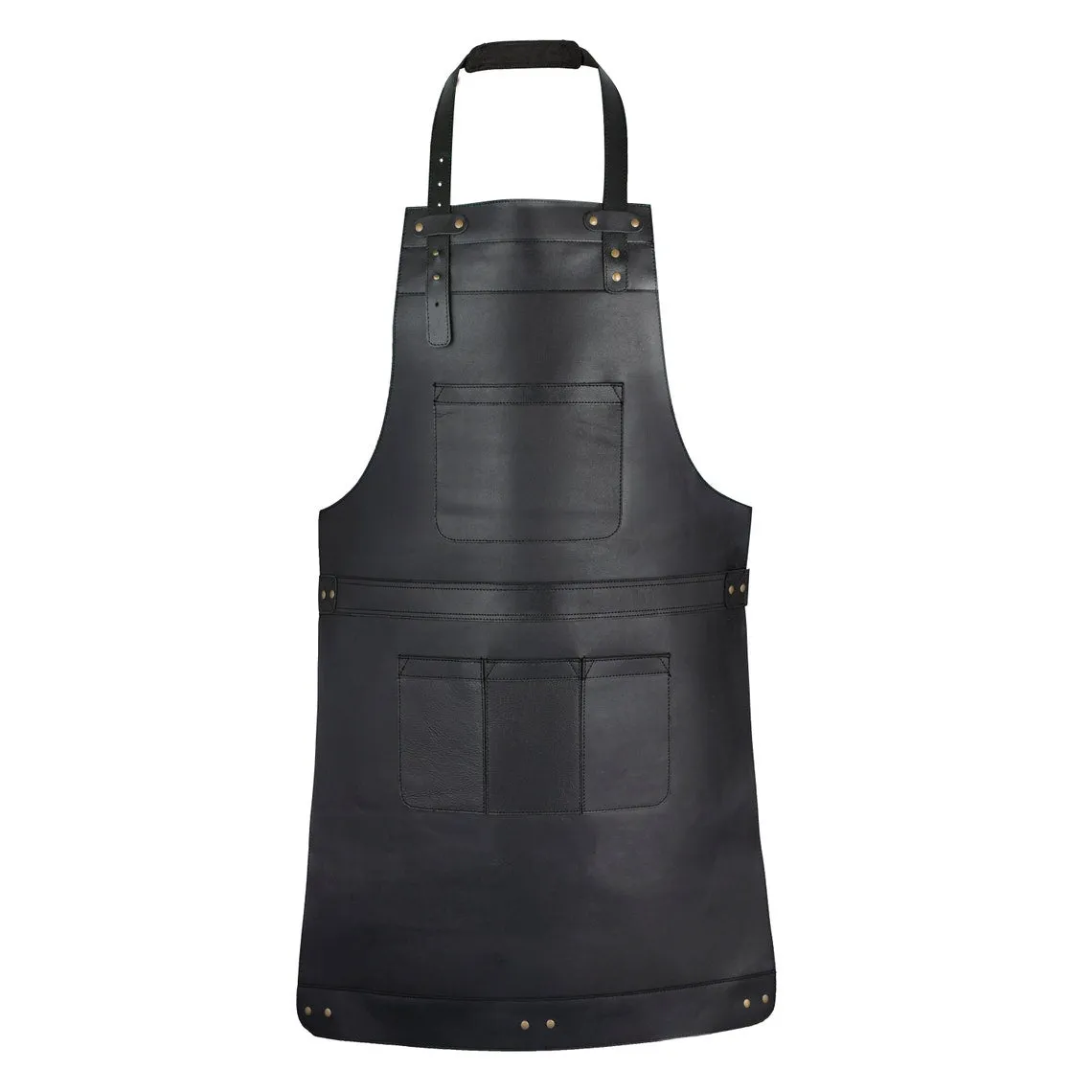 Leather Apron For Barber With Multi Pockets