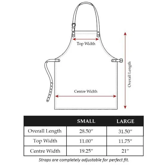 Leather Apron For Barber With Multi Pockets
