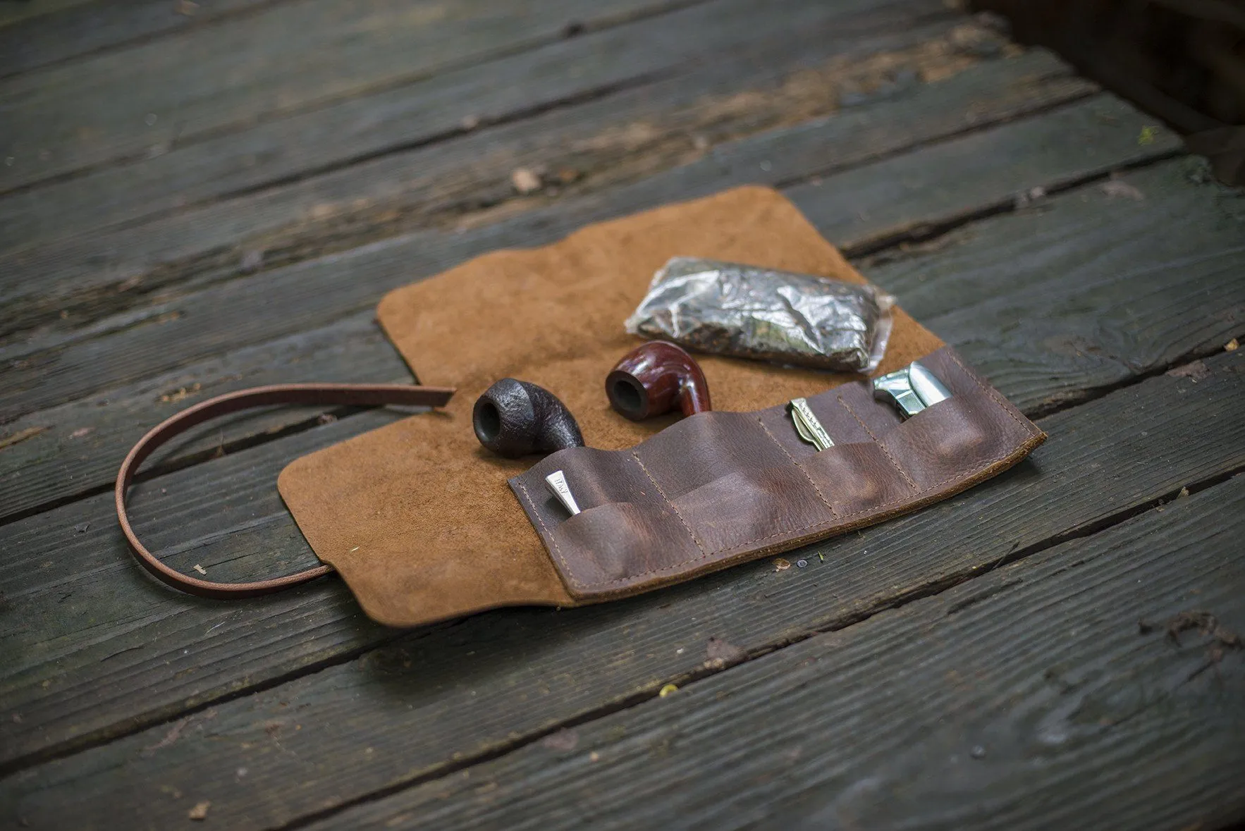 LEATHER TOOL ROLL / PIPE ROLL