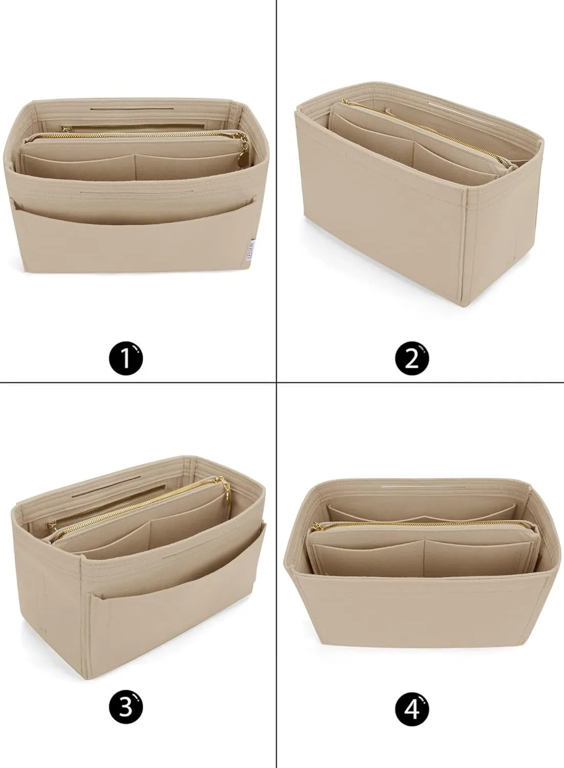 LEXSION Felt Insert Bag Organizer Bag In Bag For Handbag Purse Organizer Fits Speedy Neverful
