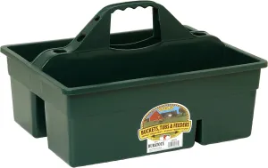 Little Giant® Plastic DuraTote | Horse Grooming DuraTote | Durable Tote Box Organizer with Easy Grip Handle | Extra Thick Sidewalls | Green