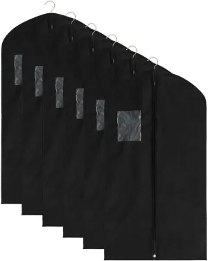 LJNK 6 pcs Clothes Bags Garment-Shoulder-Covers Clothes Bags Storage Bins Closet Organizers and Storage Shoe Organizer Travel Accessories Organization and Storage Shoe Storage Closet Organizer