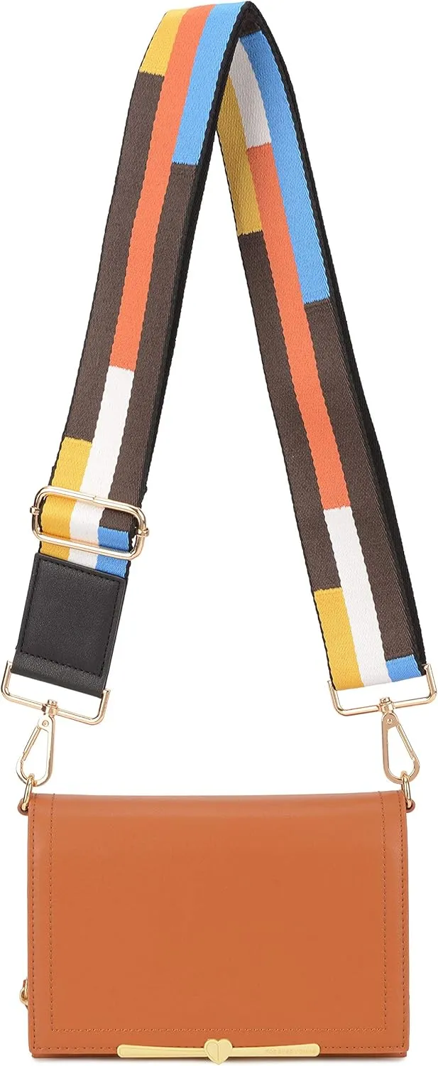 lola mae 2” Wide Shoulder Strap Replacement for Handbags Adjustable Removable Guitar Canvas Crossbody Belt for Purse