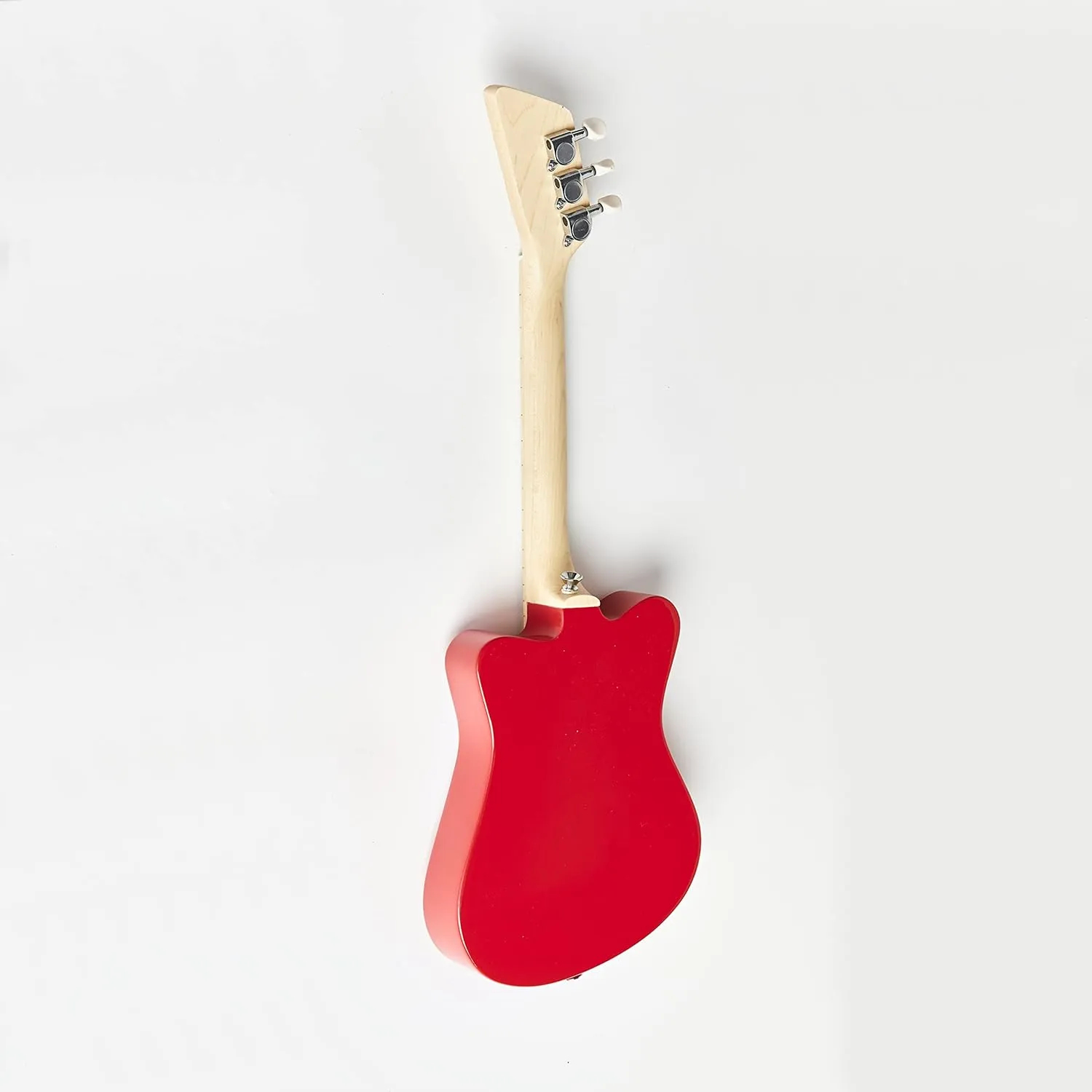Loog Mini Acoustic kids Guitar for Beginners 3-strings Ages 3  Learning app and lessons included Red