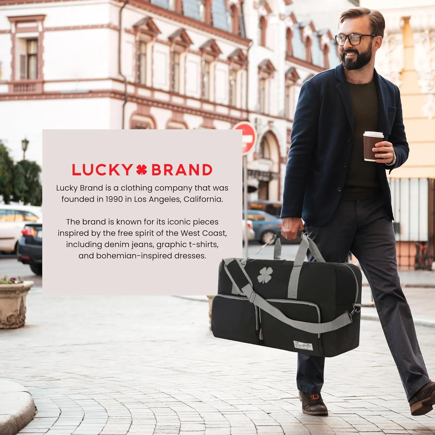 Lucky Travel Duffel Bags 115L, Gym Bag, Travel Bag & Large Duffle Bag for Men, Foldable Overnight Weekender Bags for Women & Men with Adjustable Shoulder Strap, Black