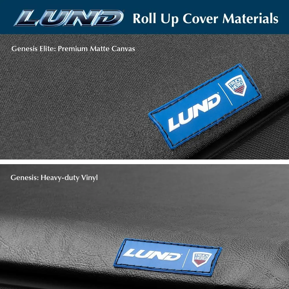 Lund Genesis Elite Roll Up Soft Roll Up Truck Bed Tonneau Cover | 96801 | Fits 1988 - 1998 Chevy/GMC C/K Series 6' 6" Bed (78")
