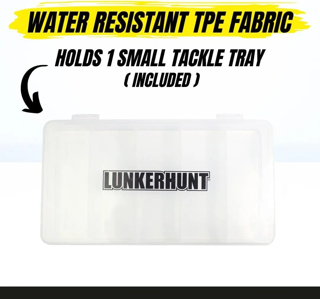 Lunkerhunt Fishing Tackle Sling Bag with Adjustable Strap - Water-Resistant TPE Fabric