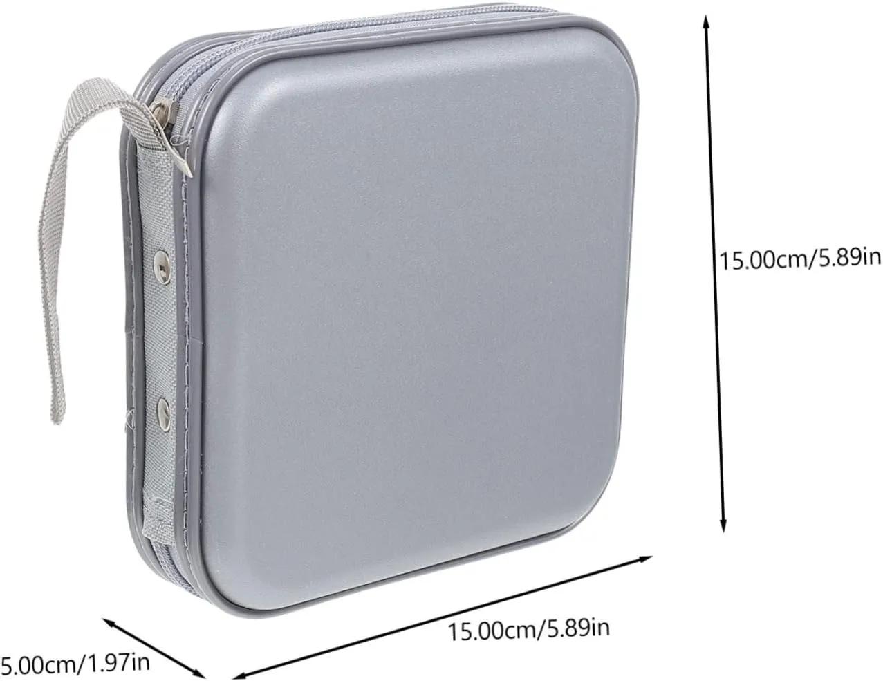 MAGICLULU Compact Disc Storage Case 40 Slot Zipper Cd Bag for DVDs Travel Business Home