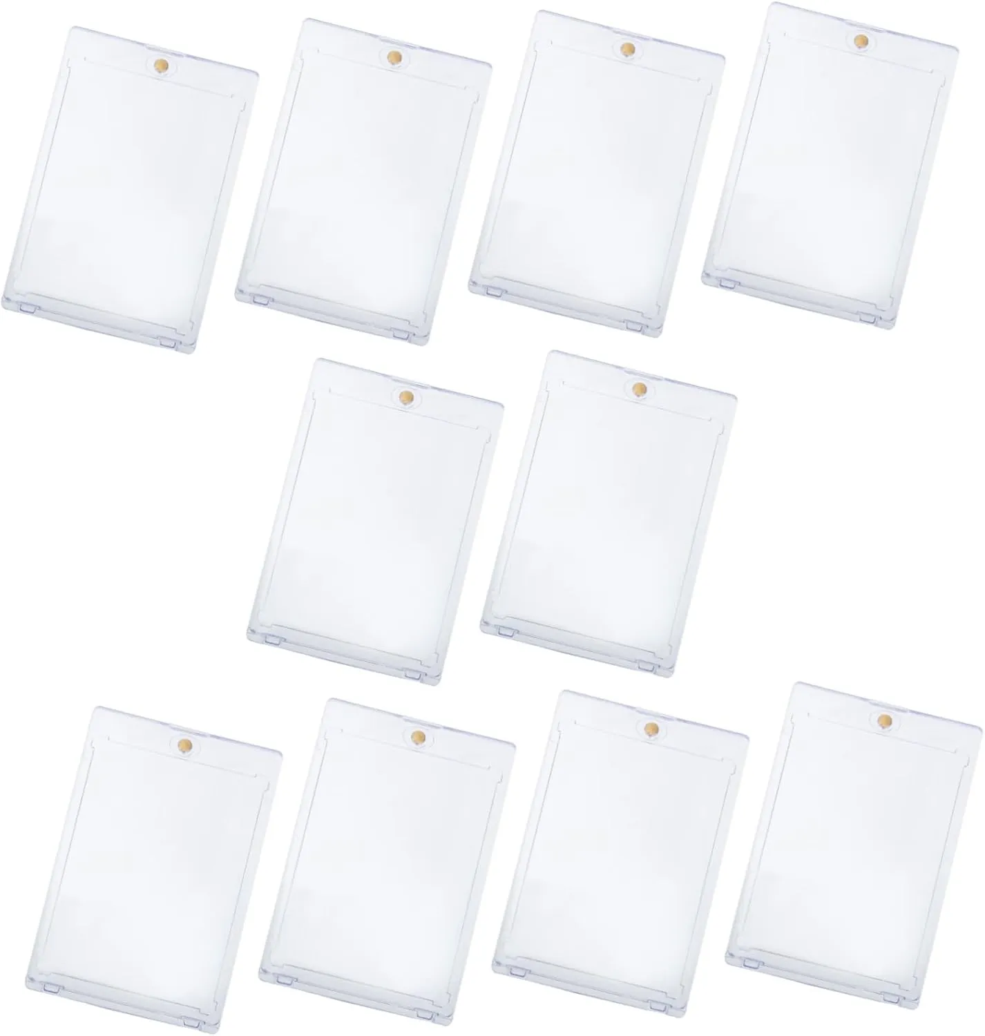 Magnetic Card Case for 10pcs Game Cards Clear Plastic Storage Box Scratch-Proof Simple Design